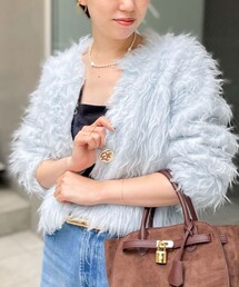 NOLLEY’S Sophi | 《手洗い可能》カール起毛ショートカーディガン(カーディガン/ボレロ)