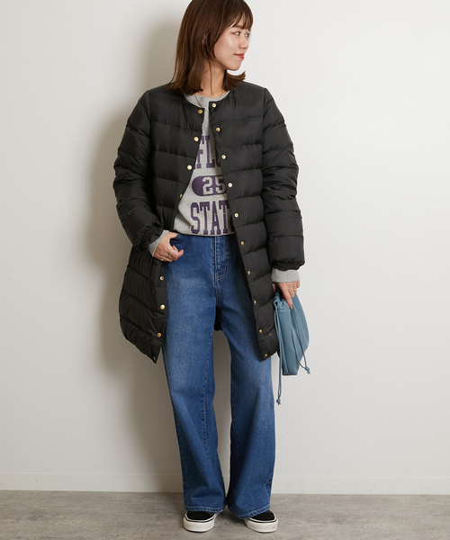 Traditional Weatherwear（トラディショナルウェザーウェア）の「《追加》【TRADITIONAL WEATHERWEAR】 ARKLEY LONG DOWN PA：ダウンコート（ダウンジャケット/コート・レディース・ブラック/ベージュ・34/36）」の18枚目の写真