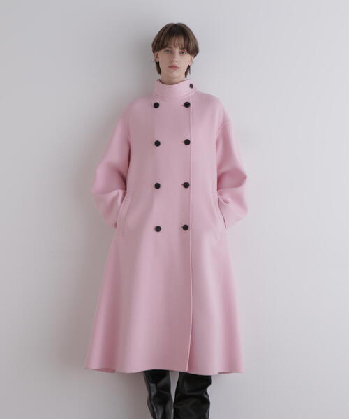 ◇ソフトウールリバースタンドカラーコート（チェスターコート）｜LE