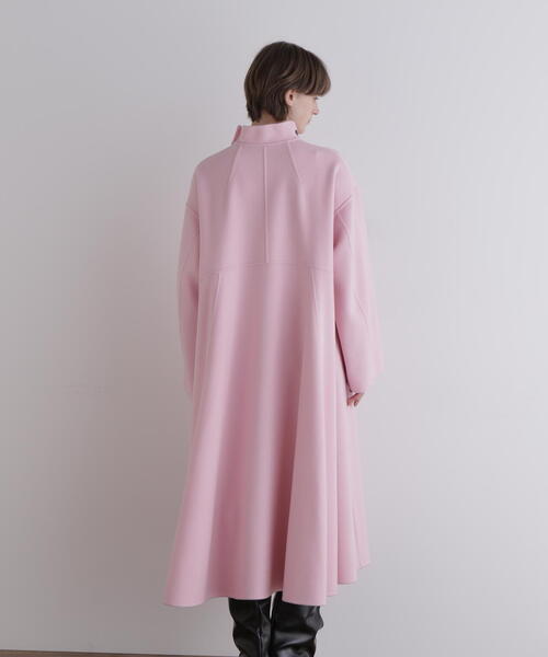 ◇ソフトウールリバースタンドカラーコート（チェスターコート）｜LE