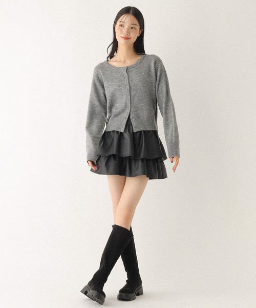 Heather（ヘザー）の「フェイクレザーフリルミニスカート　600185（スカート・レディース・ブラック/ブラウン/キャメル/ブラウン系・S/M）」の9枚目の写真
