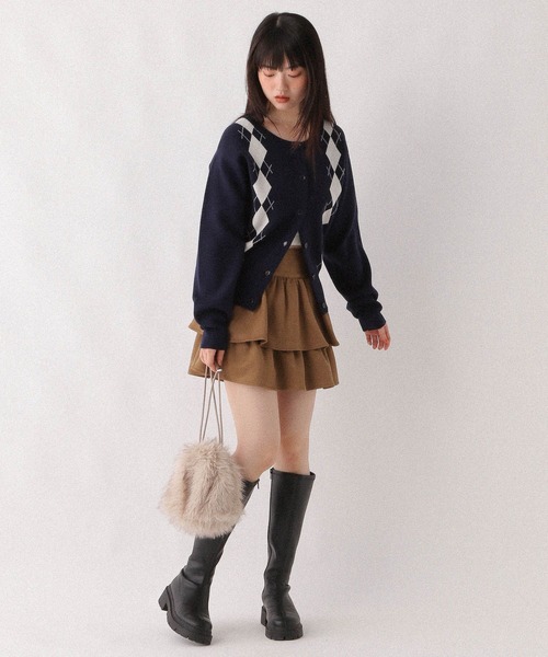 Heather（ヘザー）の「フェイクレザーフリルミニスカート　600185（スカート・レディース・ブラック/ブラウン/キャメル/ブラウン系・S/M）」の13枚目の写真