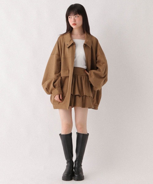 Heather（ヘザー）の「フェイクレザーフリルミニスカート　600185（スカート・レディース・ブラック/ブラウン/キャメル/ブラウン系・S/M）」の16枚目の写真