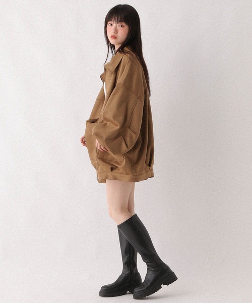 Heather（ヘザー）の「フェイクレザーフリルミニスカート　600185（スカート・レディース・ブラック/ブラウン/キャメル/ブラウン系・S/M）」の18枚目の写真