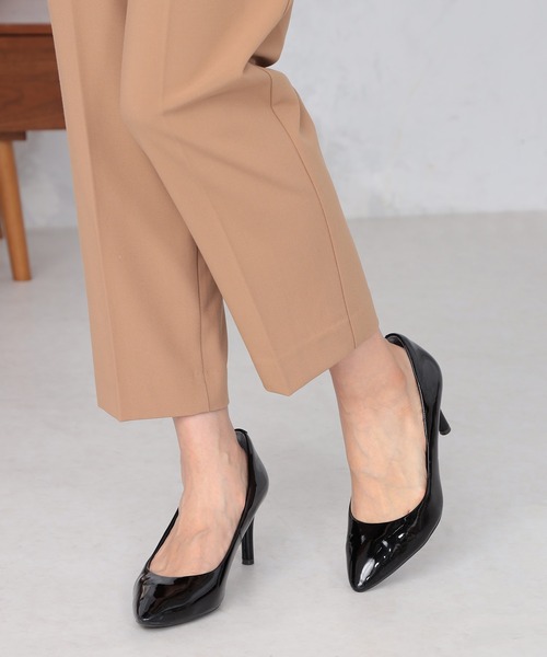 GALLORIA（ギャローリア）の「【キレメクパンツ】ストレッチ　タックテーパードパンツ（その他パンツ・レディース・ブラック/グレー/キャメル・S/M/L/LL）」の7枚目の写真