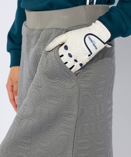 セール】【marieclaire/マリクレール】レディースロゴキルトジャガード