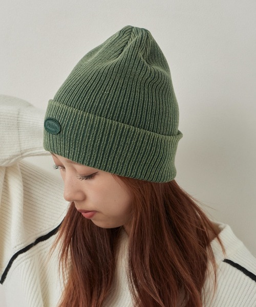 Dickies（ディッキーズ）の「Dickies/ディッキーズ DK EX CIHCLE LOGO PIGMENT KNIT WATCH ピグメント加工 ロゴ ヴィンテージ ニットビーニー（ニットキャップ/ビーニー・メンズ・ブラック/ブラウン/レッド/ブルー/グリーン・FREE）」の20枚目の写真