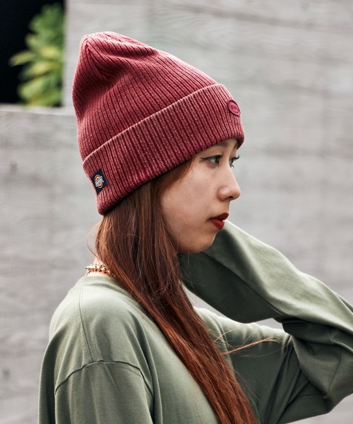 Dickies（ディッキーズ）の「Dickies/ディッキーズ DK EX CIHCLE LOGO PIGMENT KNIT WATCH ピグメント加工 ロゴ ヴィンテージ ニットビーニー（ニットキャップ/ビーニー・メンズ・ブラック/ブラウン/レッド/ブルー/グリーン・FREE）」の12枚目の写真