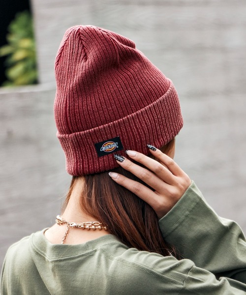 Dickies（ディッキーズ）の「Dickies/ディッキーズ DK EX CIHCLE LOGO PIGMENT KNIT WATCH ピグメント加工 ロゴ ヴィンテージ ニットビーニー（ニットキャップ/ビーニー・メンズ・ブラック/ブラウン/レッド/ブルー/グリーン・FREE）」の21枚目の写真