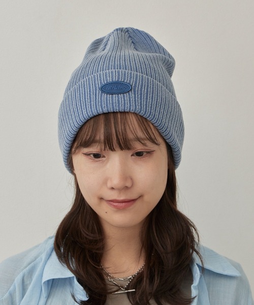 Dickies（ディッキーズ）の「Dickies/ディッキーズ DK EX CIHCLE LOGO PIGMENT KNIT WATCH ピグメント加工 ロゴ ヴィンテージ ニットビーニー（ニットキャップ/ビーニー・メンズ・ブラック/ブラウン/レッド/ブルー/グリーン・FREE）」の10枚目の写真