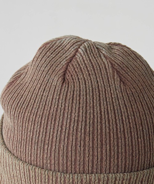 Dickies（ディッキーズ）の「Dickies/ディッキーズ DK EX CIHCLE LOGO PIGMENT KNIT WATCH ピグメント加工 ロゴ ヴィンテージ ニットビーニー（ニットキャップ/ビーニー・メンズ・ブラック/ブラウン/レッド/ブルー/グリーン・FREE）」の9枚目の写真