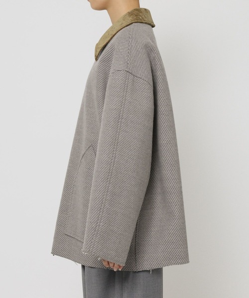 BABYLONE（バビロン）の「カルゼボンディングコート（ブルゾン・レディース・グレー/ブラック・フリー）」の19枚目の写真