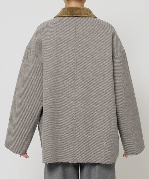 BABYLONE（バビロン）の「カルゼボンディングコート（ブルゾン・レディース・グレー/ブラック・フリー）」の20枚目の写真