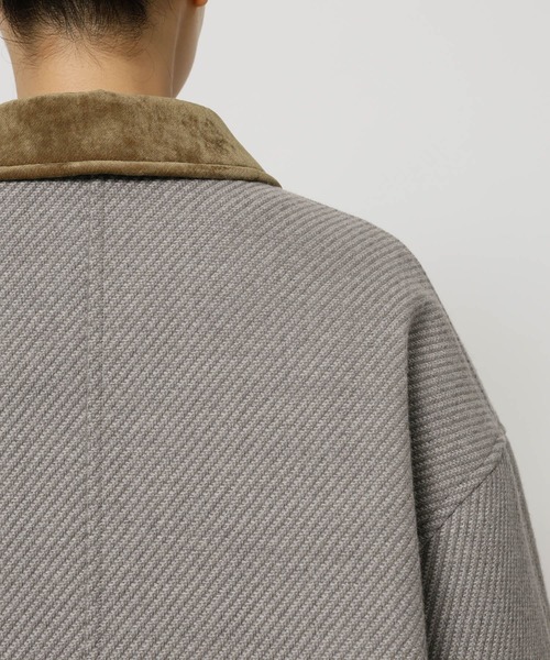 BABYLONE（バビロン）の「カルゼボンディングコート（ブルゾン・レディース・グレー/ブラック・フリー）」の21枚目の写真