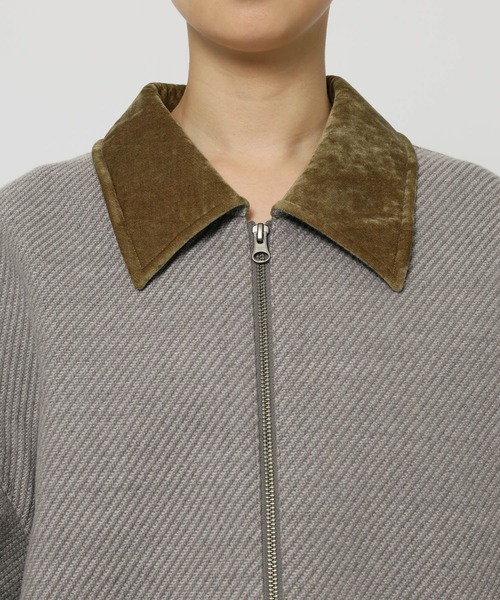 BABYLONE（バビロン）の「カルゼボンディングコート（ブルゾン・レディース・グレー/ブラック・フリー）」の22枚目の写真