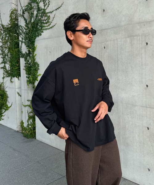CANAL JEAN(キャナルジーン)の「Twelve12 -YSSS ビッグロングTシャツ(Tシャツ/カットソー・レディース・ヘザーグレー/ネイビー/ブラック・MEDIUM/LARGE)」の1枚目の写真