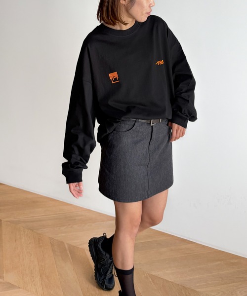 CANAL JEAN(キャナルジーン)の「Twelve12 -YSSS ビッグロングTシャツ(Tシャツ/カットソー・レディース・ヘザーグレー/ネイビー/ブラック・MEDIUM/LARGE)」の8枚目の写真