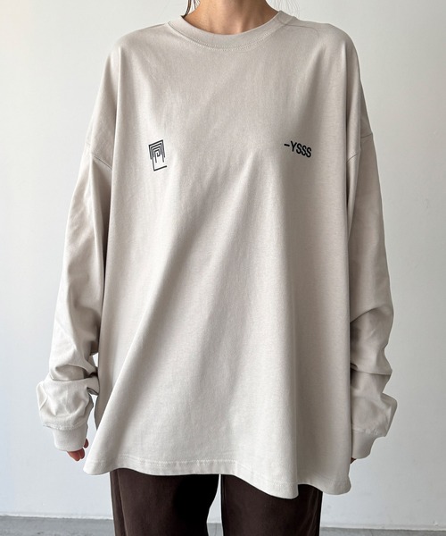 CANAL JEAN(キャナルジーン)の「Twelve12 -YSSS ビッグロングTシャツ(Tシャツ/カットソー・レディース・ヘザーグレー/ネイビー/ブラック・MEDIUM/LARGE)」の18枚目の写真