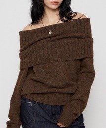 LAGUA GEM | LOOSEY KNIT オフショルダー(ニット/セーター)