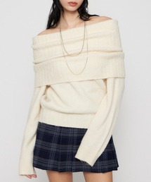 LOOSEY KNIT オフショルダー