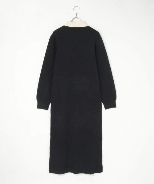 セール】クールクール配色ポロニットワンピース（ワンピース