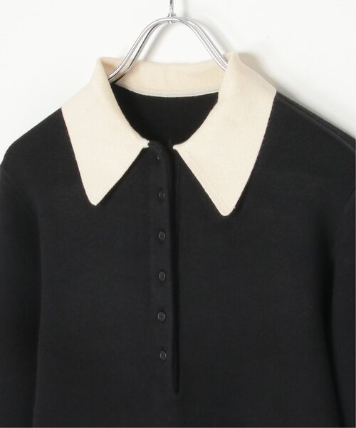 セール】クールクール配色ポロニットワンピース（ワンピース