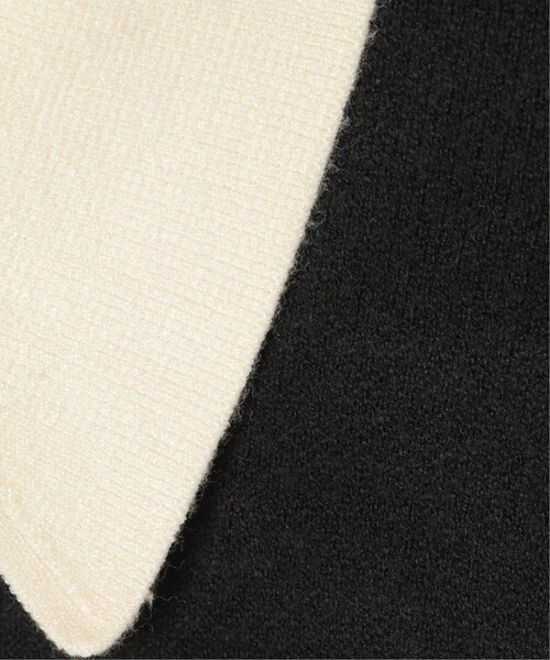 VENCEEXCHANGE（ヴァンスエクスチェンジ）の「クールクール配色ポロニットワンピース（ワンピース・レディース・ネイビー/チャコール/アイボリー/ブラック・FREE）」の12枚目の写真