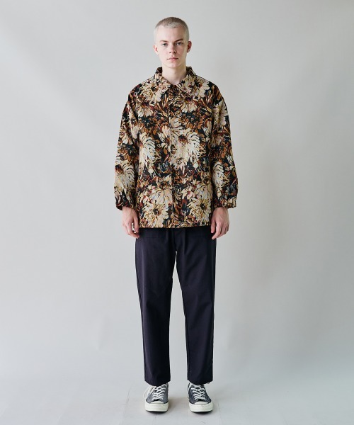 rehacer(レアセル)の「rehacer : Gobelin CoachJacket / ゴブラン コーチ ジャケット(ブルゾン・メンズ・ブラック/ブルー・SMALL/LARGE/MEDIUM)」の7枚目の写真