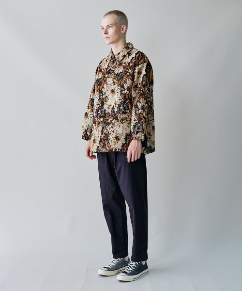 rehacer(レアセル)の「rehacer : Gobelin CoachJacket / ゴブラン コーチ ジャケット(ブルゾン・メンズ・ブラック/ブルー・SMALL/LARGE/MEDIUM)」の8枚目の写真