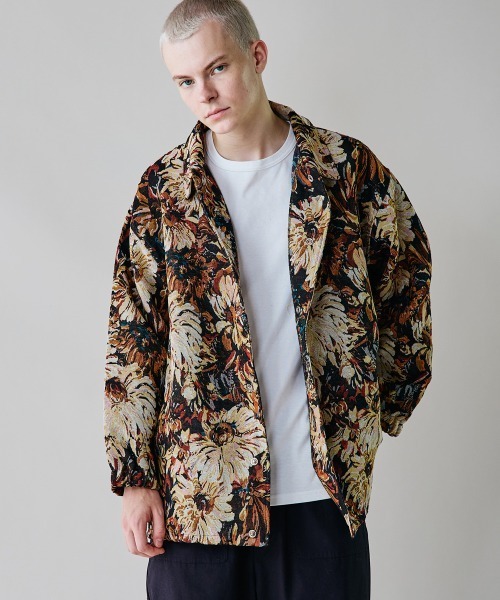 rehacer(レアセル)の「rehacer : Gobelin CoachJacket / ゴブラン コーチ ジャケット(ブルゾン・メンズ・ブラック/ブルー・SMALL/LARGE/MEDIUM)」の20枚目の写真