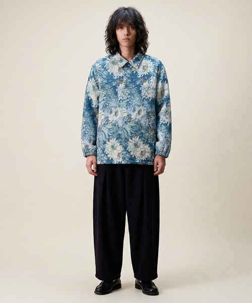 rehacer(レアセル)の「rehacer : Gobelin CoachJacket / ゴブラン コーチ ジャケット(ブルゾン・メンズ・ブラック/ブルー・SMALL/LARGE/MEDIUM)」の21枚目の写真
