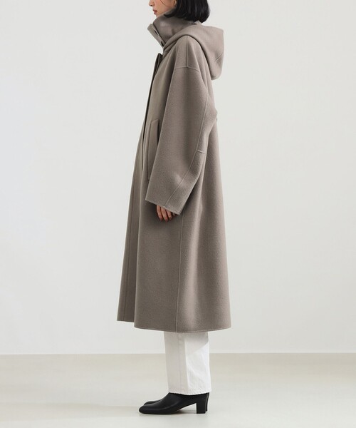 Demi-Luxe BEAMS（デミルクス ビームス）の「【1/1値下げ】リバー フーディーコート（その他アウター・レディース・オフホワイト/グレイッシュベージュ・36/38）」の21枚目の写真