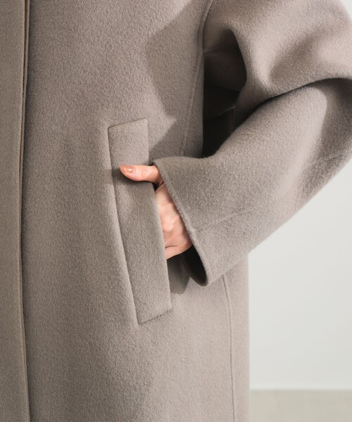 Demi-Luxe BEAMS（デミルクス ビームス）の「【1/1値下げ】リバー フーディーコート（その他アウター・レディース・オフホワイト/グレイッシュベージュ・36/38）」の17枚目の写真