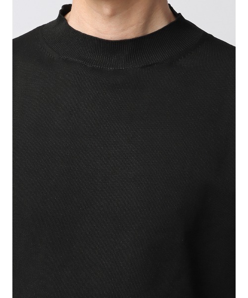 SUIT SQUARE（スーツスクエア）の「最高ニット モックネックニット 長袖 ウォッシャブル メランジポリエステル 無地（ニット/セーター・メンズ・ホワイト系/ブラック系/ブルー系・S/M/L/LL）」の16枚目の写真