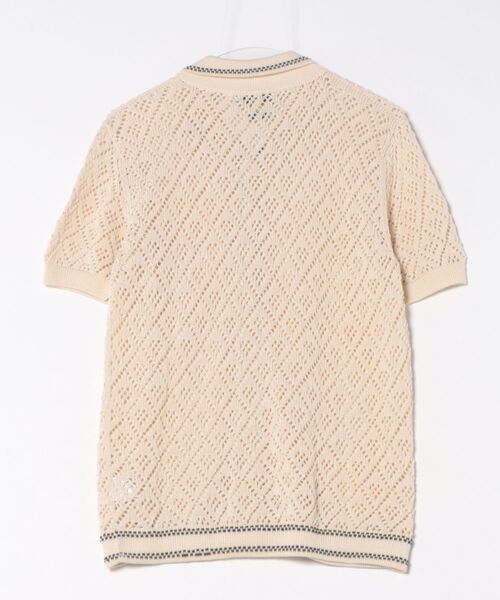 DESIGNWORKS(デザインワークス)の「【RAFFA MOLINA/ラッファ モリーナ】 ニット半袖シャツ TRAVO(カーディガン/ボレロ・メンズ・ホワイト系その他・46)」の2枚目の写真