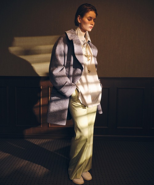 LE CIEL BLEU(ルシェルブルー)の「プラッドバックボタンディテールシャツ / Plaid Back-Button Detail Shirt(シャツ/ブラウス・レディース・グレー・36/38)」の3枚目の写真