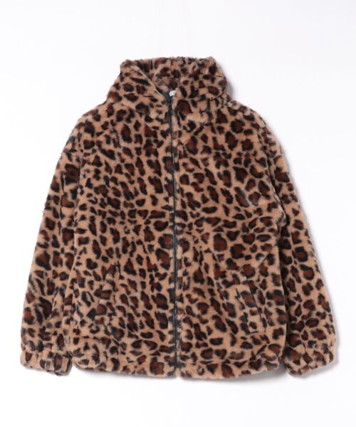 B'day(ビーデイ)の「【 B'day / ビーデー 】レオパードフェイクファーZIP-PK(パーカー・レディース・ホワイト/ブラウン・MEDIUM/LARGE/X-LARGE)」の12枚目の写真