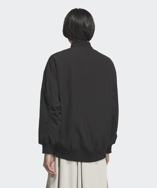 adidas（アディダス）の「ボンバージャケット ルーズフィット / アディダス adidas（MA-1・レディース・ブラック・MEDIUM/LARGE/SMALL/X-LARGE/X-SMALL/XX-LARGE）」の2枚目の写真