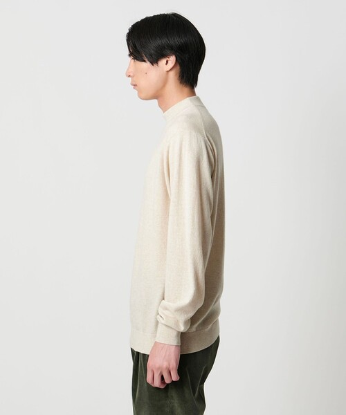 UNITED ARROWS（ユナイテッドアローズ）の「ウール カシミヤ シルク モックネック ニット（ニット/セーター・メンズ・ライトグレー/オフホワイト/ダークグリーン/ネイビー・M/S/L/XL）」の12枚目の写真