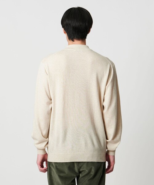 UNITED ARROWS（ユナイテッドアローズ）の「ウール カシミヤ シルク モックネック ニット（ニット/セーター・メンズ・ライトグレー/オフホワイト/ダークグリーン/ネイビー・M/S/L/XL）」の13枚目の写真