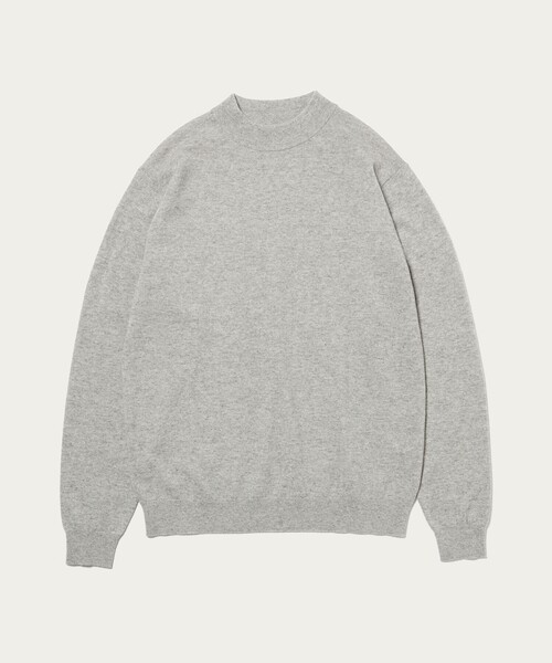 UNITED ARROWS（ユナイテッドアローズ）の「ウール カシミヤ シルク モックネック ニット（ニット/セーター・メンズ・ライトグレー/オフホワイト/ダークグリーン/ネイビー・M/S/L/XL）」の18枚目の写真