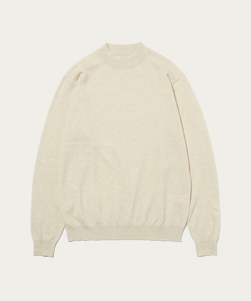 UNITED ARROWS（ユナイテッドアローズ）の「ウール カシミヤ シルク モックネック ニット（ニット/セーター・メンズ・ライトグレー/オフホワイト/ダークグリーン/ネイビー・M/S/L/XL）」の20枚目の写真