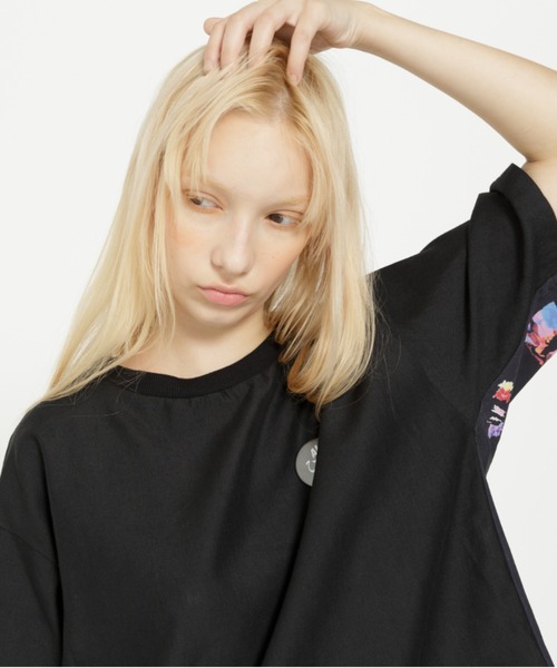 STOF(ストフ)の「STOF/ストフ/PEDESTRIAN SHIRT TEE(Tシャツ/カットソー・メンズ・ブラック/ナチュラル・S/M)」の1枚目の写真