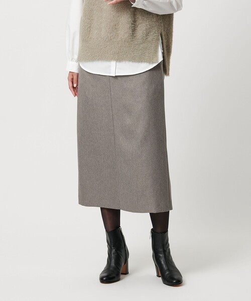 A DAY IN THE LIFE UNITED ARROWS（アデイインザライフユナイテッドアローズ）の「ツイードライクカルゼ タイトスカート ‐ウォッシャブル‐＜A DAY IN THE LIFE＞（スカート・レディース・ネイビー/モカ/グレー系・36/38）」の3枚目の写真