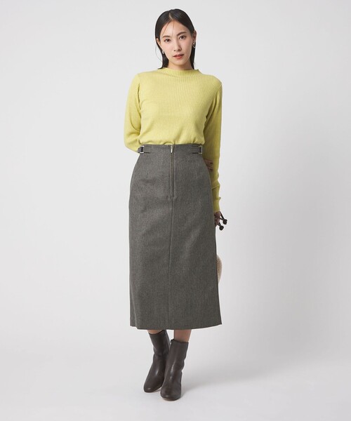 A DAY IN THE LIFE UNITED ARROWS（アデイインザライフユナイテッドアローズ）の「ツイードライクカルゼ タイトスカート ‐ウォッシャブル‐＜A DAY IN THE LIFE＞（スカート・レディース・ネイビー/モカ/グレー系・36/38）」の11枚目の写真