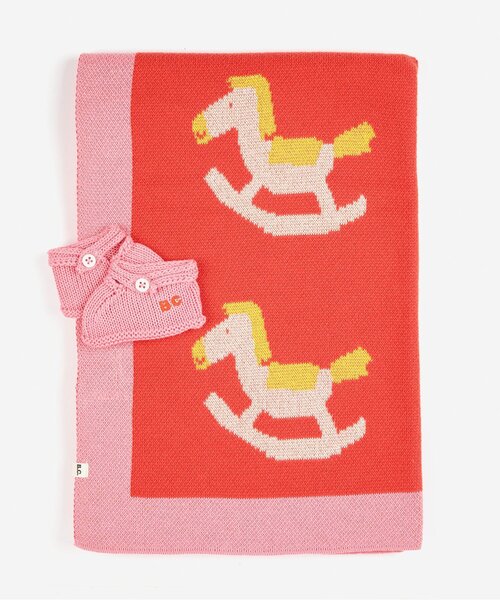 BOBO CHOSES(ボボショーズ)の「Rocking Horse knitted gift set(ベビーギフト・キッズ・ピンク・FREE)」の3枚目の写真