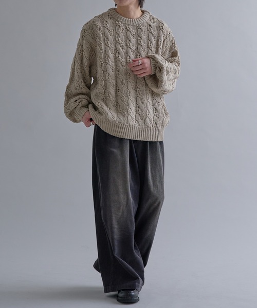 ケーブルルーズニット（ニット/セーター）｜epnok（エプノック）の