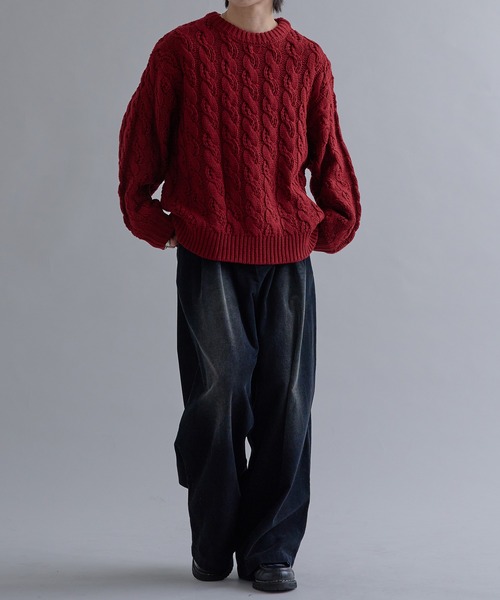 ケーブルルーズニット（ニット/セーター）｜epnok（エプノック）の