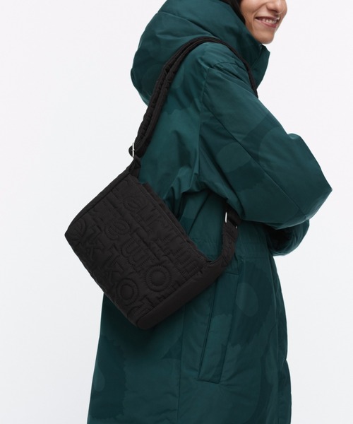 marimekko(マリメッコ)の「Logo / Joy Crossbody shoulder bag S(ショルダーバッグ・レディース・ブラック/グリーン・FREE)」の2枚目の写真