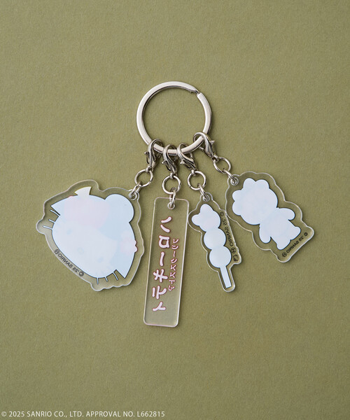 FREAK'S STORE(フリークスストア)の「SANRIO/サンリオ 着物”HELLO KITTY” アクリルキーホルダー(キーケース/キーアクセサリー・レディース・レッド/グリーン・ONE SIZE)」の9枚目の写真